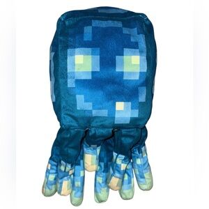 Blue Minecraft Squid Plush Toy